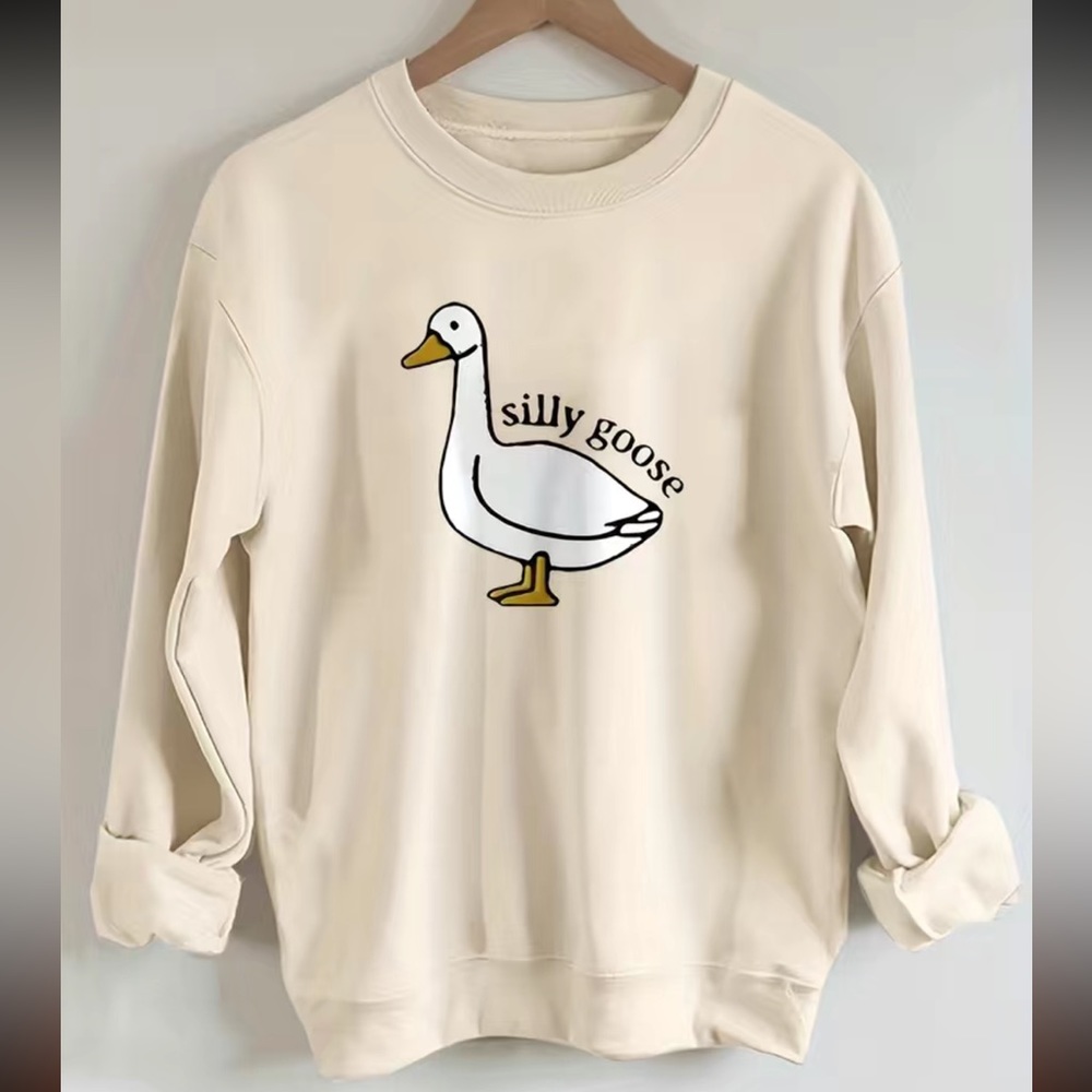 Silly Goose 🪿 Pull Over Sweatshirt